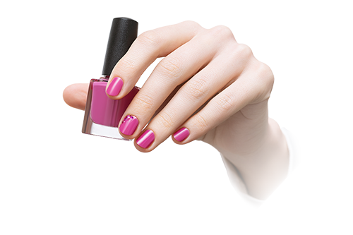 female-hand-with-pink-nail-design-holding-nail-polish-bottle